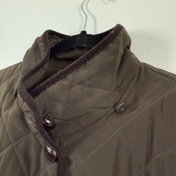 ESPRIT quilted barn jacket with removable hood size L vintage - Picture 4 of 13